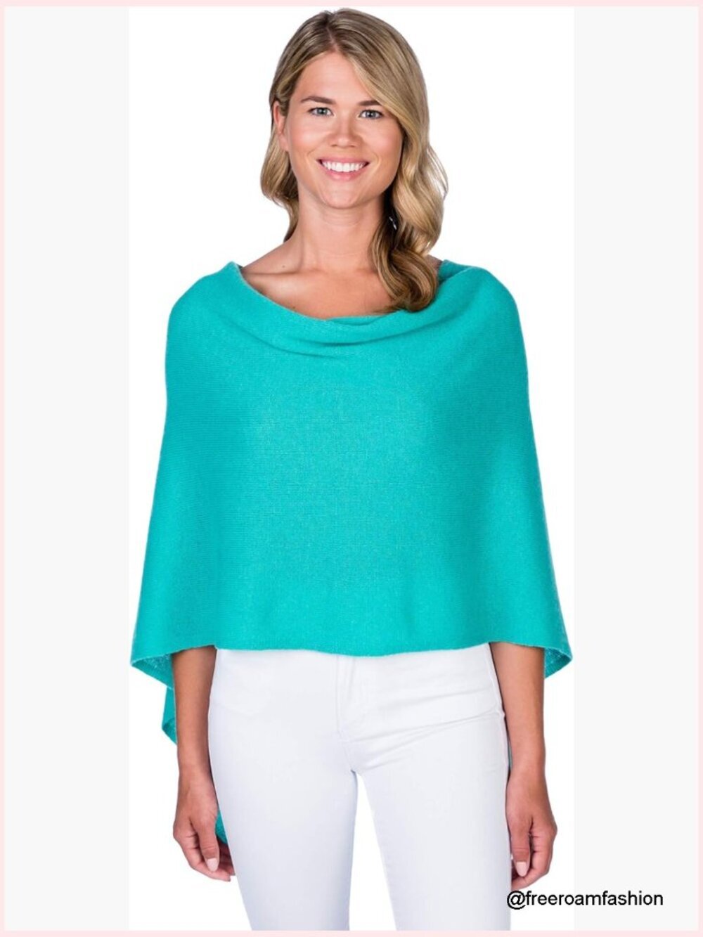 100% Cashmere Dress Topper Poncho Wrap Shawl Pashmina Cape One Size
